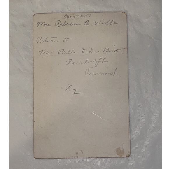 Vintage Photo Cabinet Card - Older Woman Portrait of a Lady - Vermont - Picture 4 of 7